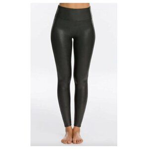 SPANX Faux Leather High Waist Black Leggings